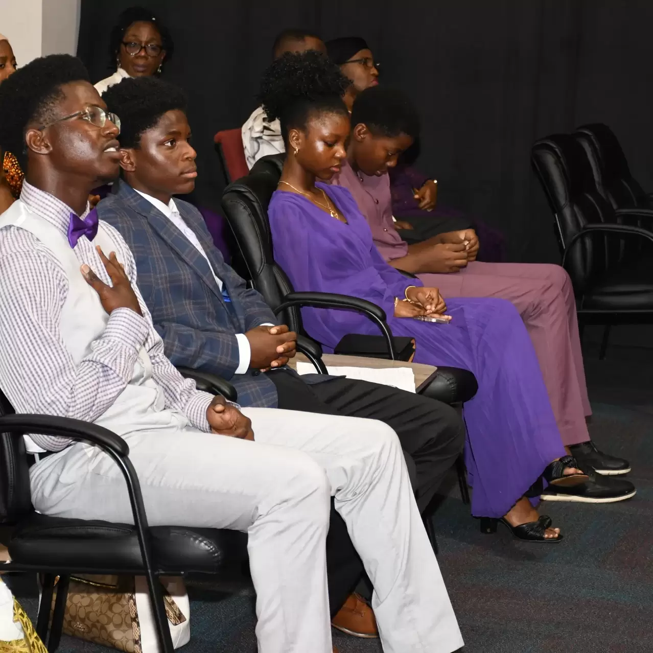 Teens participating in church service at RCCG City on a Hill, Lawrenceville, Georgia