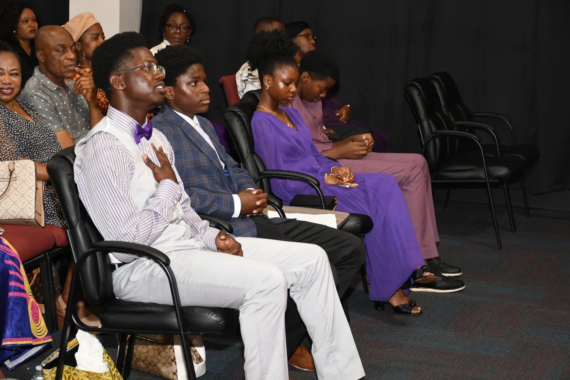 Teens participating in church service at RCCG City on a Hill, Lawrenceville, Georgia