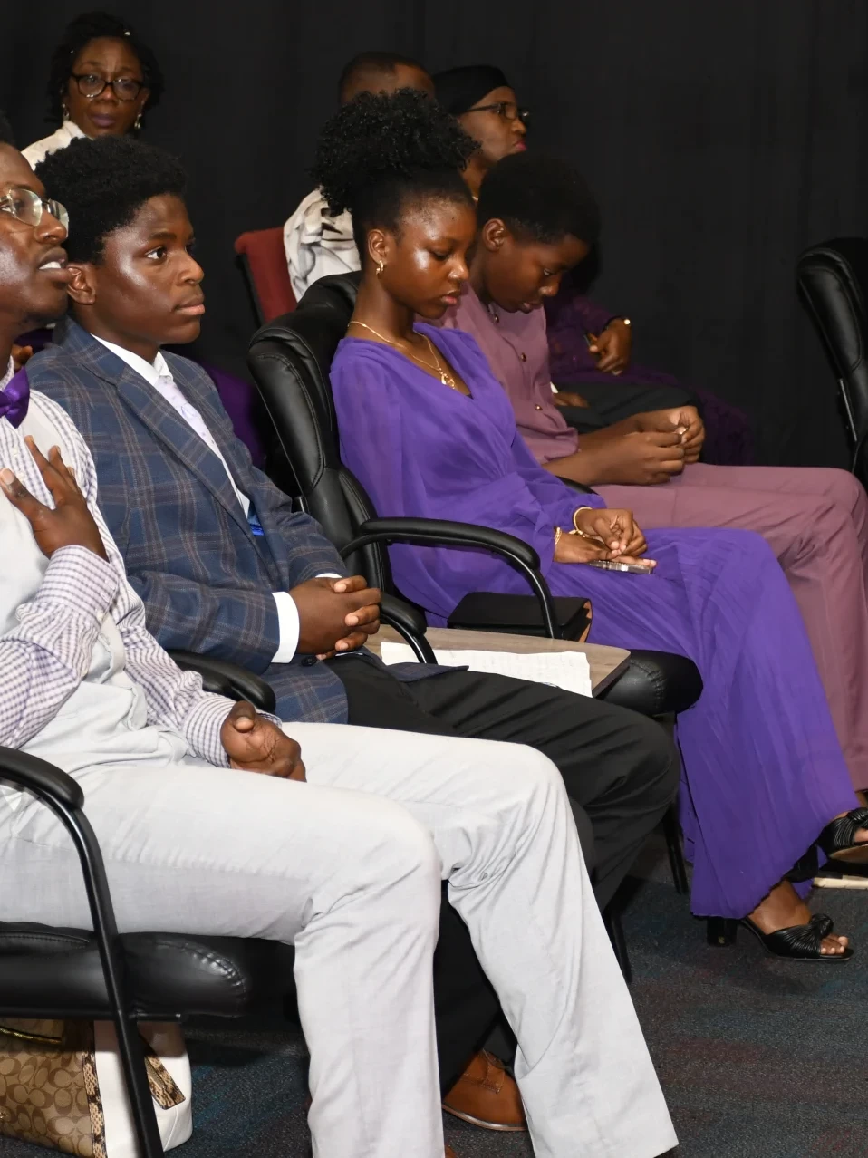 Teens participating in church service at RCCG City on a Hill, Lawrenceville, Georgia