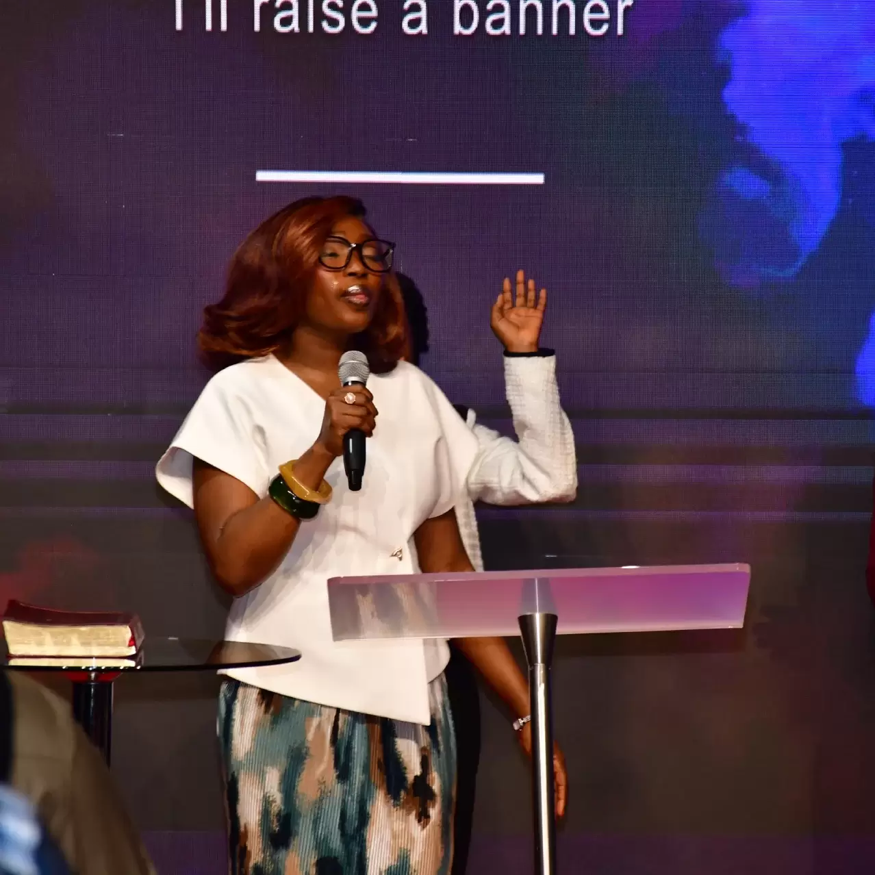 Church choir leading worship at RCCG City on a Hill, Lawrenceville, Georgia