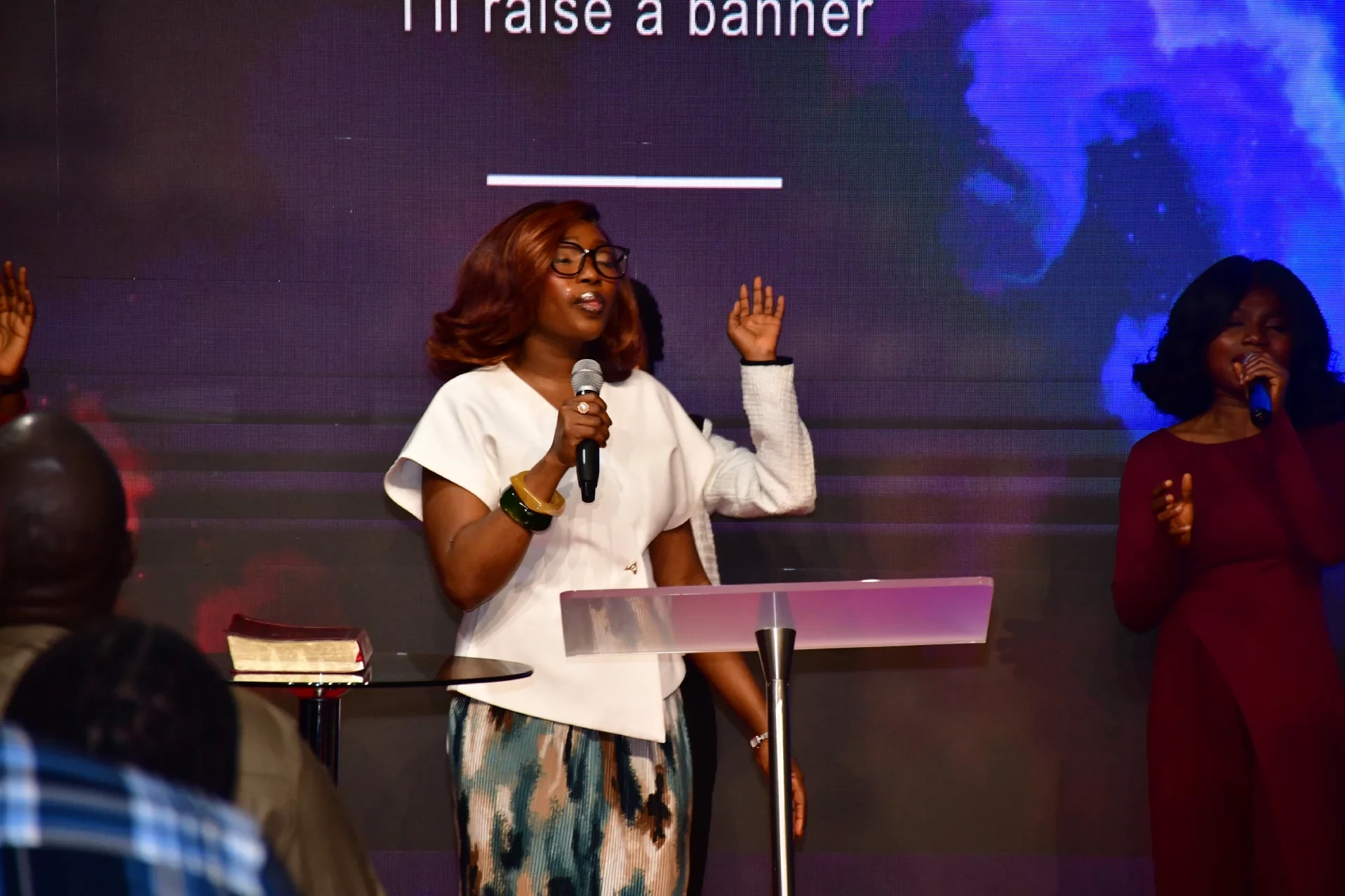 Church choir leading worship at RCCG City on a Hill, Lawrenceville, Georgia