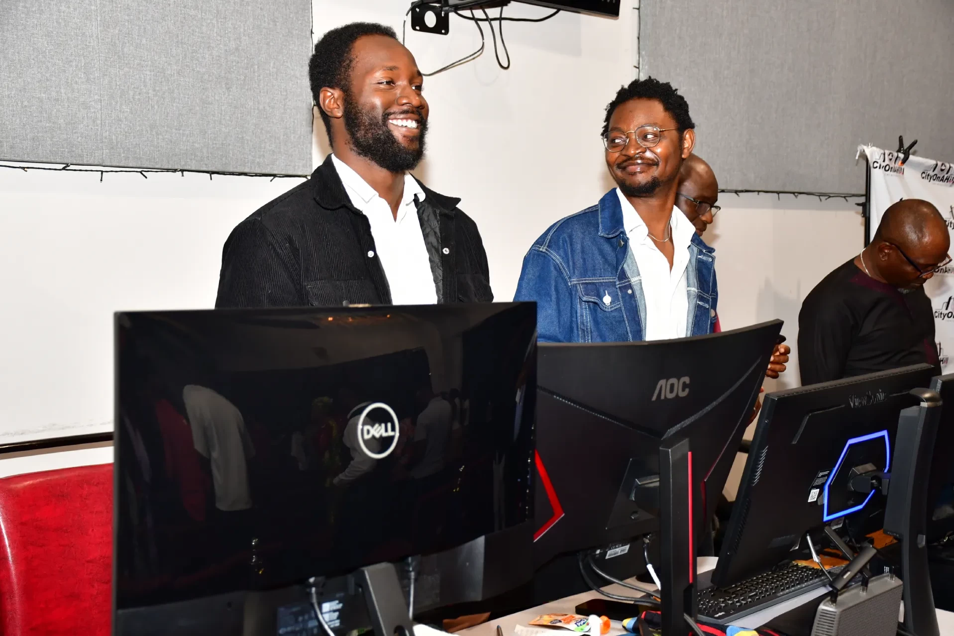 Media and technology team managing sound and live streaming at RCCG City on a Hill, Lawrenceville, Georgia