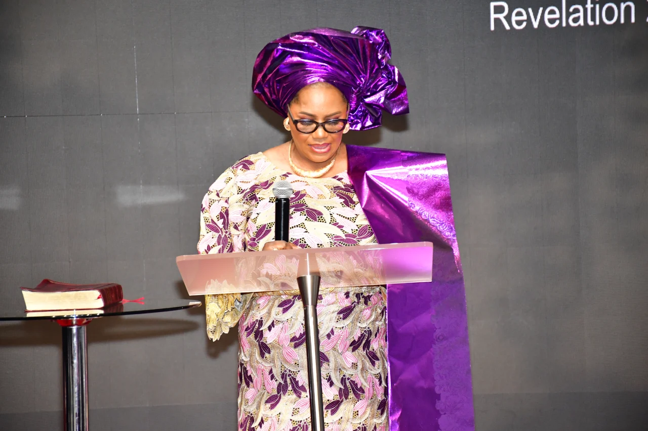 ministering during a service at RCCG City on a Hill, Lawrenceville, Georgia